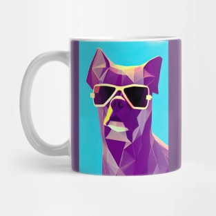 Polygon Dog in Sunglasses No. 3 Mug